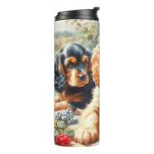 Schattige Cocker Spaniel schilderij Thermosbeker (Gedraaid links)