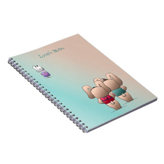 Schattige Coco & Izzy Bunnies gaan terug naar scho Notitieboek