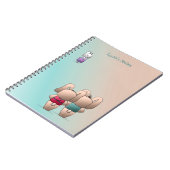 Schattige Coco & Izzy Bunnies gaan terug naar scho Notitieboek (Linkerzijde)