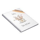 Schattige Coffee Sketch Art Notitieboek (Rechterzijde)
