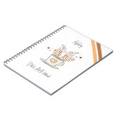 Schattige Coffee Sketch Art Notitieboek (Linkerzijde)