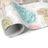 Schattige  cogieën voor Hondenliefhebbers Cadeaupapier (Rol Hoek)