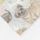 Schattige  cogieën voor Hondenliefhebbers Fleece Deken (Hoek)