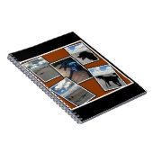 schattige collage van foto's van strand en hond notitieboek (Rechterzijde)