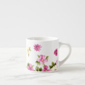 Schattige Colorful Girly Blooming Flowers Espresso Kop (Rechts)