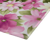 Schattige Colorful Girly Blooming Flowers Snijplank (Hoek)