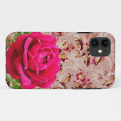 Schattige combinatie van fotoflorale en retro Boho Case-Mate iPhone Case (Achterkant (horizontaal))