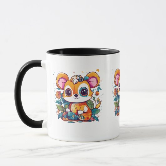 Schattige Combo Mok - 11 oz met Cute Animal (Links)