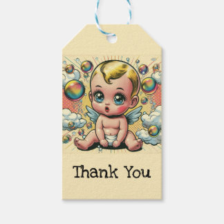 Schattige Comic Book Style Baby Stickers Cadeaulabel