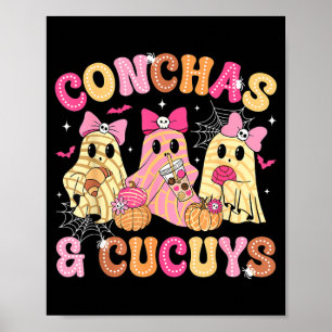 Schattige Conchas en Cucuys Geest Grappige Mexicaa Poster