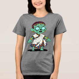 Schattige Congolese zombie Tri-Blend Shirt