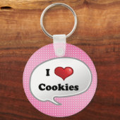 Schattige cookie ballon sleutelhanger (Voorkant)