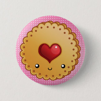 Schattige cookie ronde button 5,7 cm