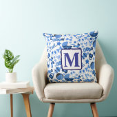 Schattige cool blauw Baby boy Nursery gepersonalis Kussen (Stoel)