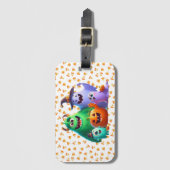 Schattige & cool, Halloween monsters Bagagelabel (Voorkant (verticaal))
