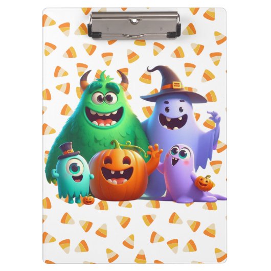 Schattige & cool, Halloween monsters Klembord (Voorkant)
