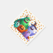 Schattige & cool, Halloween monsters Servet (Hoek)
