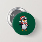 Schattige Cool Leuk Grappig Groene Kerstman Ronde Button 5,7 Cm (Voorkant /achterkant)
