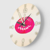 Schattige Cool Trendy , Lips - Persoonlijk Grote Klok (Hoek)