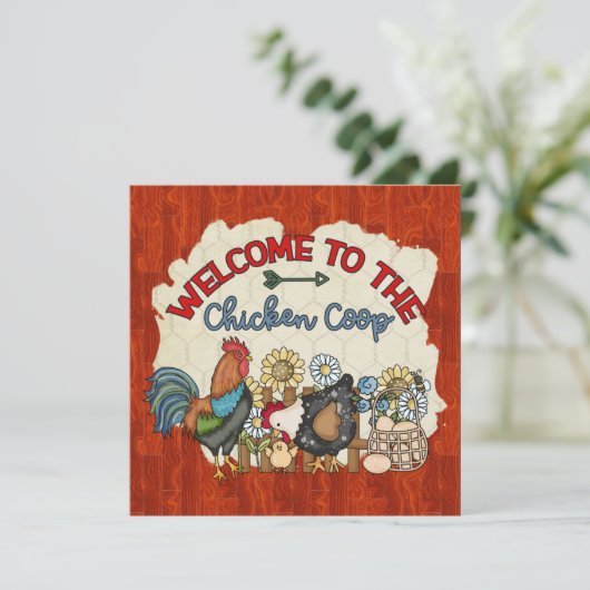 schattige coop kaart (Staand voorkant)