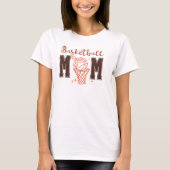 Schattige Coquette Basketbal Moeder T-shirt (Voorkant)