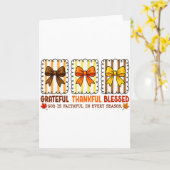 Schattige Coquette Christelijke Herfst Boog Dankba Kaart (Gele Bloem)