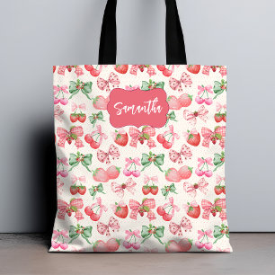 Schattige Coquette esthetische meisjesachtige aard Tote Bag