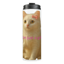 Schattige Coquette Kat Ik Ben Gewoon een Meisje Ae