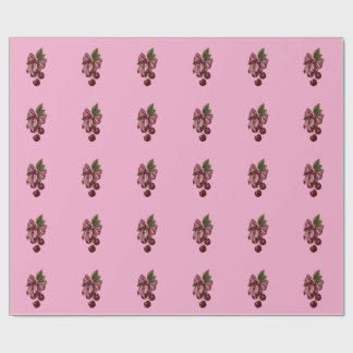 Schattige Coquette Kers Lint Roze Esthetiek Cadeaupapier