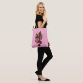 Schattige Coquette Kersslinger Roze Esthetisch Tote Bag (Op model)