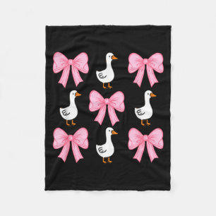 Schattige Coquette Lint Gans Eend Herfst Halloween Fleece Deken