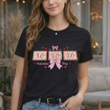 Schattige Coquette Roze Gingham XOXO Valentijnsdag