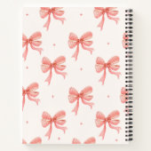 Schattige Coquette Roze Strikken Spiraal Notitieboek (Achterkant)