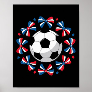 Schattige Coquette Voetbal Strikken Speldag Mama M Poster