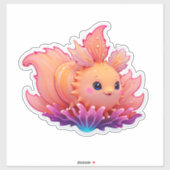 Schattige Coral Zee Plant Sticker (Vel)