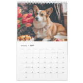 Schattige Corgi. 2024 Kalender (Jan 2027)