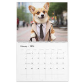 Schattige Corgi. 2024 Kalender (Feb 2026)