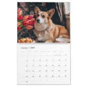 Schattige Corgi. 2024 Kalender (Jan 2027)