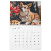 Schattige Corgi. 2024 Kalender (Jan 2027)