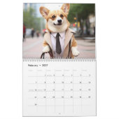 Schattige Corgi. 2024 Kalender (Feb 2027)