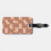Schattige Corgi bagagelabel voor hondenliefhebber (Achterkant horizontaal)