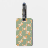 Schattige Corgi bagagelabel voor hondenliefhebber (Achterkant verticaal)