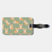 Schattige Corgi bagagelabel voor hondenliefhebber (Achterkant horizontaal)