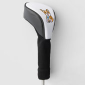 Schattige Corgi Boba Golfheadcover (Schuin)