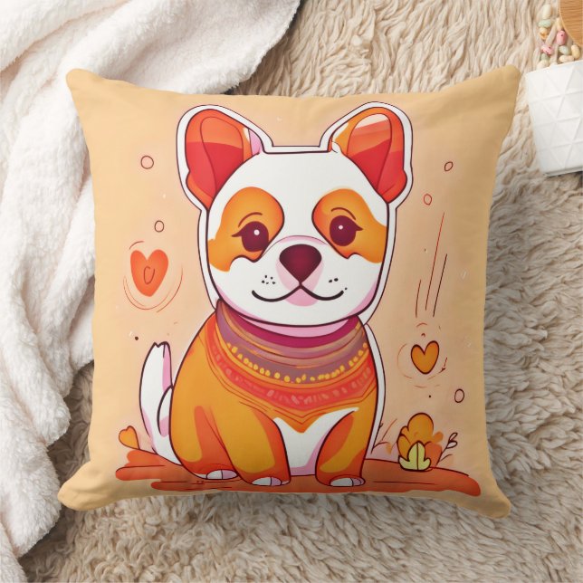 Schattige Corgi Cartoon Kussen (Deken)
