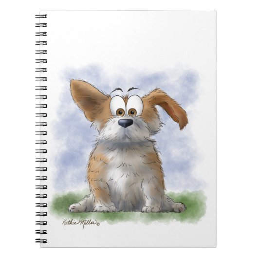 Schattige Corgi Cartoon Notitieboek (Voorkant)