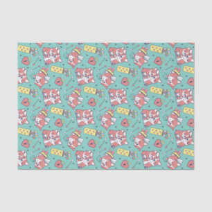 Schattige Corgi Cupido Boog Pijl Patroon Valentijn Tissuepapier