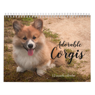 Schattige Corgi Dogs 2025 Kalender