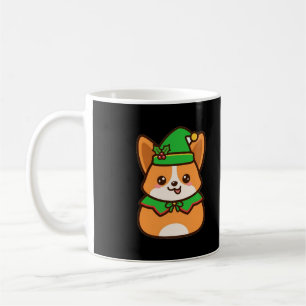 Schattige Corgi Elf Kerstmis Koffiemok