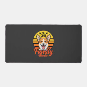 Schattige Corgi-familielid Hond Liefhebber Bureaumat